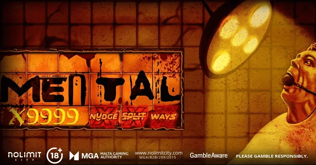 Official image of Mental, xNudge xSplit xWays logos and the x9999 multiplier display