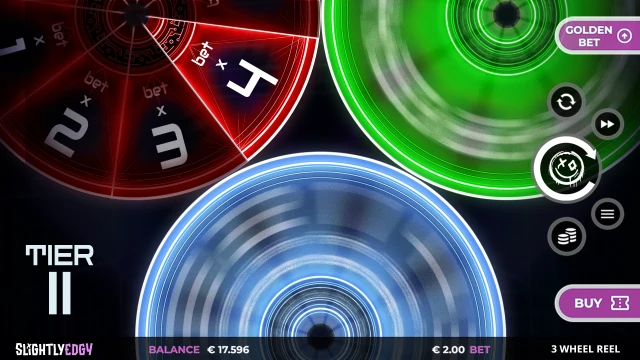 Las tres ruedas gigantes del juego de bono de 3 Wheel Reel