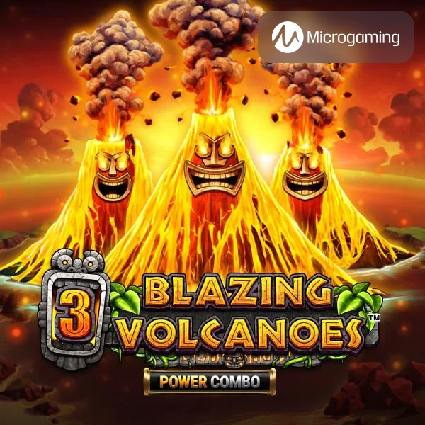 3 Blazing Volcanoes Power Combo Free Slot Demo